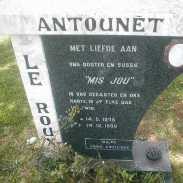 ROUX Antounet, le 1975-1996