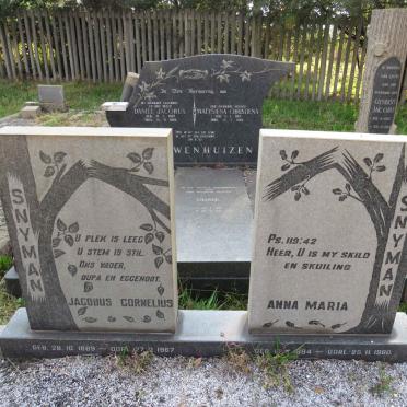SNYMAN Jacobus Cornelius 1889-1967 &amp; Anna Maria 1894-1980