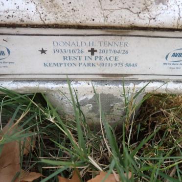 TENNER Donald H. 1933-2017