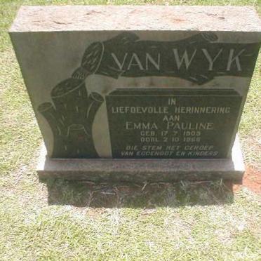 WYK Emma Pauline, van 1909-1966