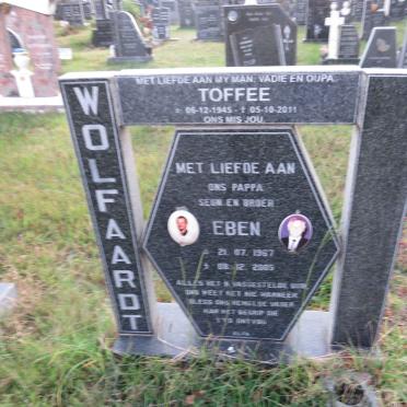 WOLFAARDT Toffee 1945-2011 :: WOLFAARDT Eben 1967-2005
