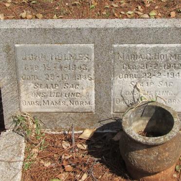 HOLMES John 1943-1945 :: HOLMES Maria G. 1942-1942