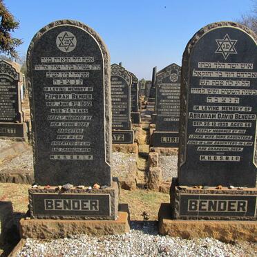 BENDER Abraham David -1939 &amp; Ziporah -1952