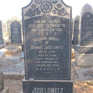 JOSELOWITZ Samuel -1946