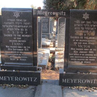 MEYEROWITZ Victor -1965 &amp; Fanny -1971