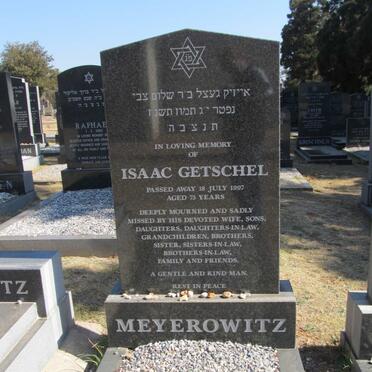 MEYEROWITZ Isaac Getschel -1997