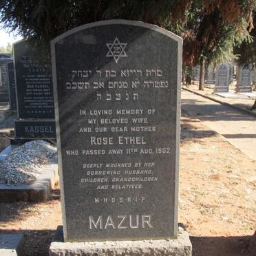 MAZUR Rose Ethel -1962