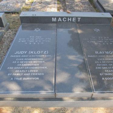 MACHET Raymond -1991 &amp; Judy KLOTZ -2009