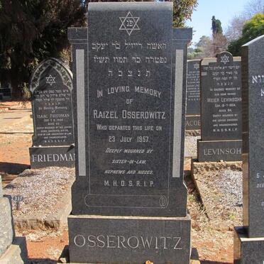 OSSEROWITZ Raizel -1957