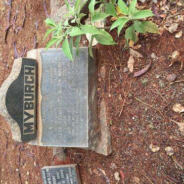 MYBURGH Jacob Cornelius 1882-1944 &amp; Aletta Magrieta 1896-1959