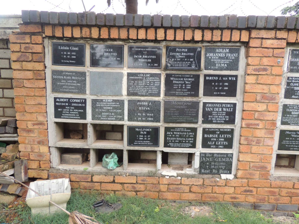 25. Memorial wall