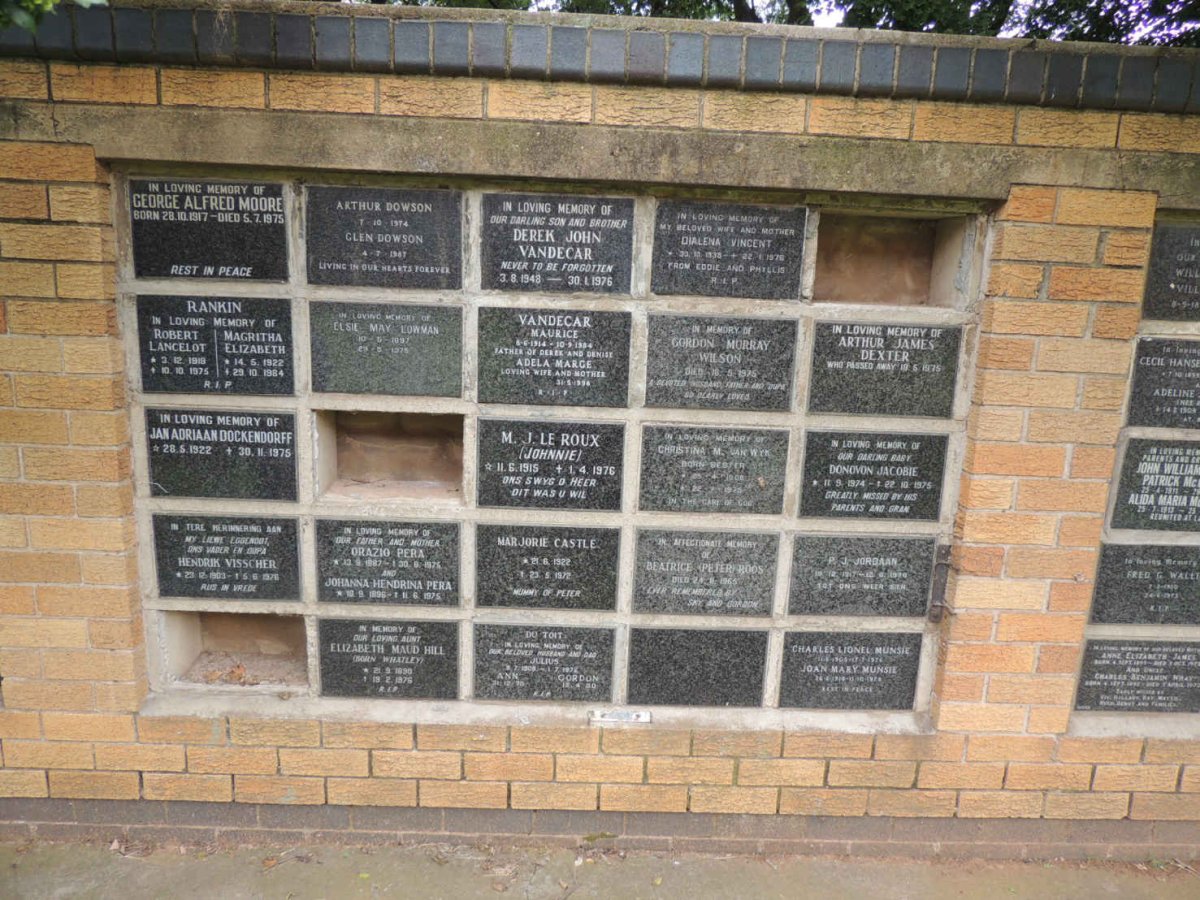 38. Memorial wall