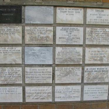 13. Memorial wall