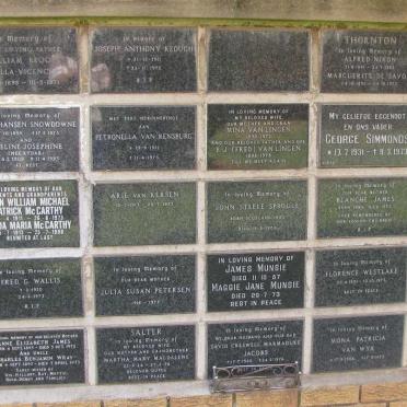 12. Memorial wall