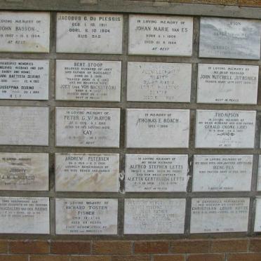 14. Memorial wall