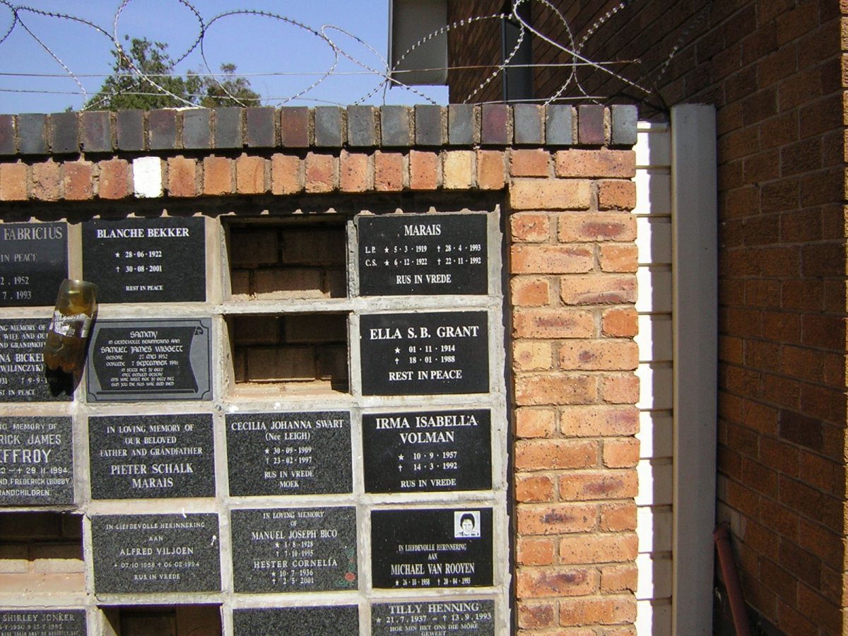 21. Memorial wall