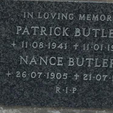 BUTLER Nance 1905-1991 :: BUTLER Patrick 1941-1988