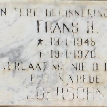 EBERSOHN Frans H. 1945-1970