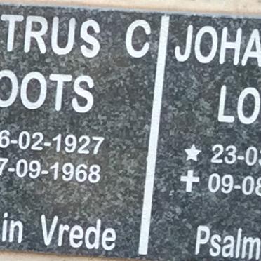 LOOTS Petrus C. 1927-1968 &amp; Johanna S. 1927-2005