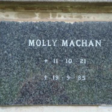 MACHAN Molly 1921-1985