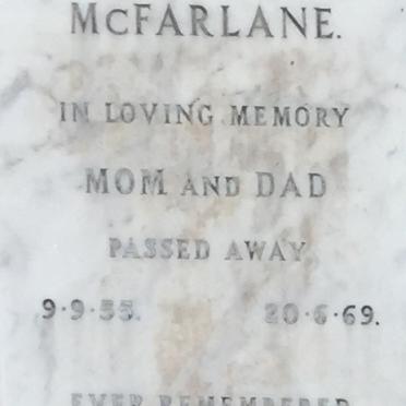 McFARLANE ? -1969 &amp; ? 1955