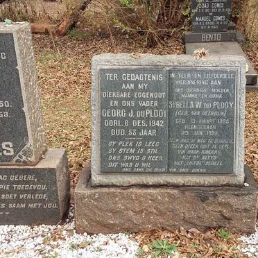 PLOOY Georg J., du -1942 &amp; Sybella W. VAN HEERDEN 1895-1982 :: PAINTER Quinton 1925-2005 :: SPIES Orgie 1950-1953