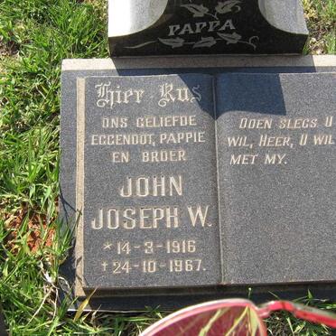 PETERSEN John Joseph W. 1916-1967