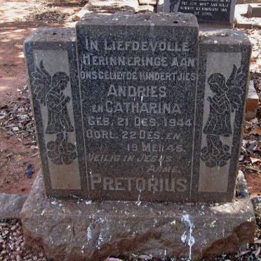 PRETORIUS Andries 1944-1944 :: PRETORIUS Catharina 1944-1945