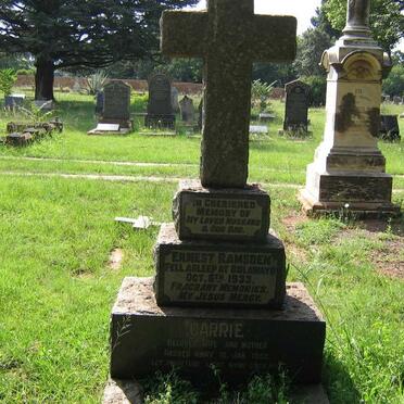 RAMSDEN Ernest -1933 &amp; Carrie -1952