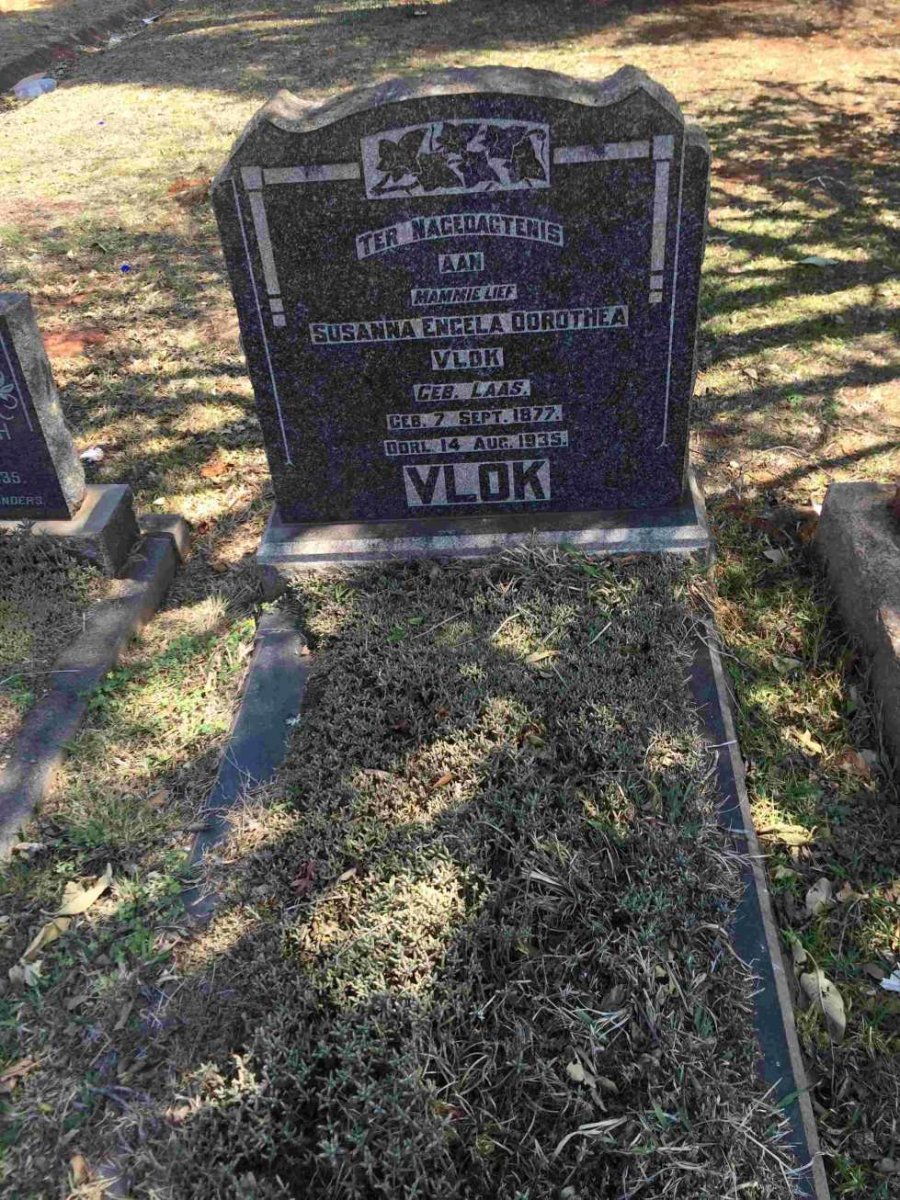 VLOK Susanna Engela Dorothea nee LAAS 1877-1935