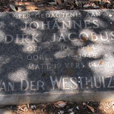 WESTHUIZEN Johannes Dirk Jacobus, van der 1944-1948