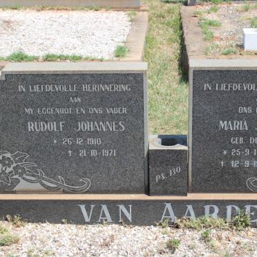 AARDE Rudolf Johannes, van 1910-1971 &amp; Maria Johanna DU PLOOY 1914-1990