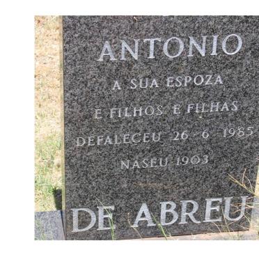 ABREU Antonio, de 1903-1985