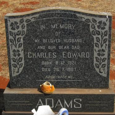 ADAMS Charles Edward 1921-1967