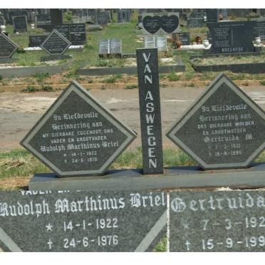 ASWEGEN Rudolf Marthinus Briel, van 1922-1976 &amp; Gertruida M. 1921-1995