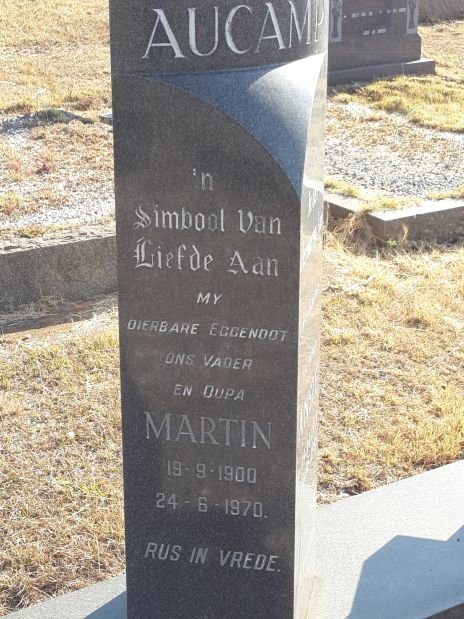 AUCAMP Martin 1900-1970