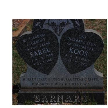 BARNARD Koos 1950-1970 :: BARNARD Sarel 1959-1987