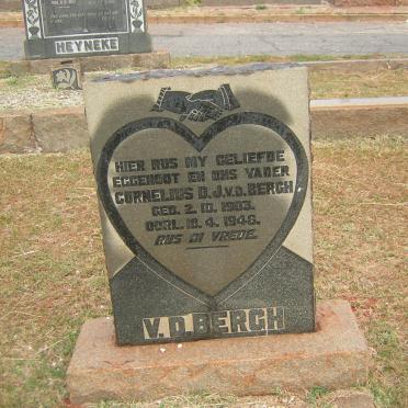 BERGH Cornelius D.J., v.d. 1903-1948
