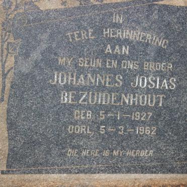 BEZUIDENHOUT Johannes Josias 1927-1962