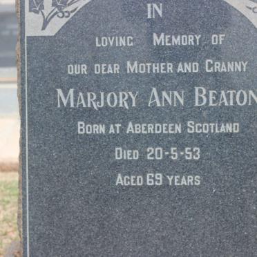 BEATON Marjory Ann -1953