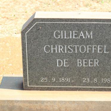 BEER Gilieam Christoffel, de 1891-1980