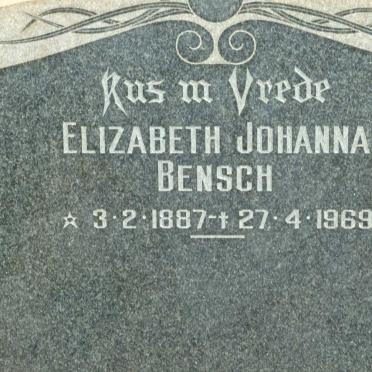 BENSCH Elizabeth Johanna 1887-1969