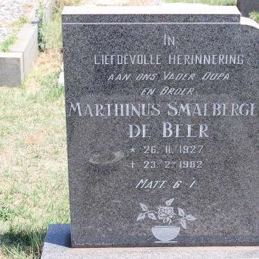 BEER Marthinus Smalberger, de 1927-1982