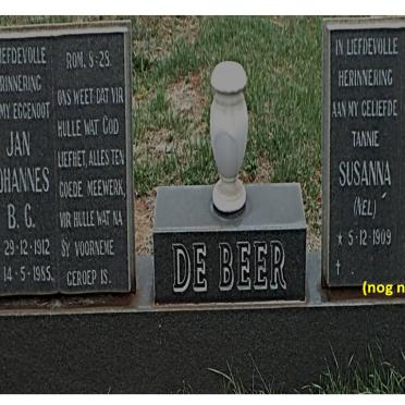 BEER Jan Johannes B.G., de 1912-1985 &amp; Susanna NEL 1909-