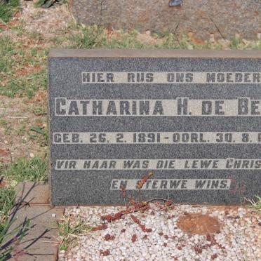 BEER Catharina H., de 1891-1962