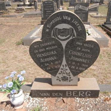 BERG Cornelius Johannes, van den 1908-1976 &amp; Hendrika Adriana 1917-1974