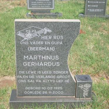 BEERMAN Marthinus Gerhardus 1925-2000