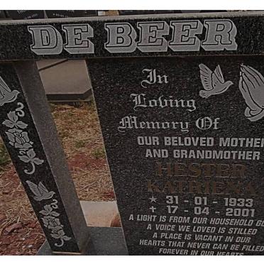 BEER Hester Katriena, de 1933-2001