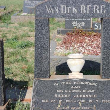 BERG Rudolf Johannes, van den 1910-1962