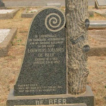BEER Louwrens Johannes, de 1921-1957